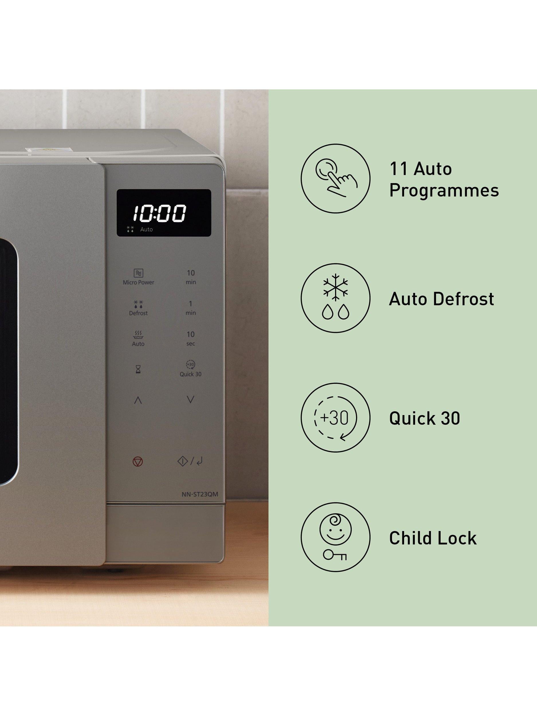Panasonic microwave 20L silver (British brand)