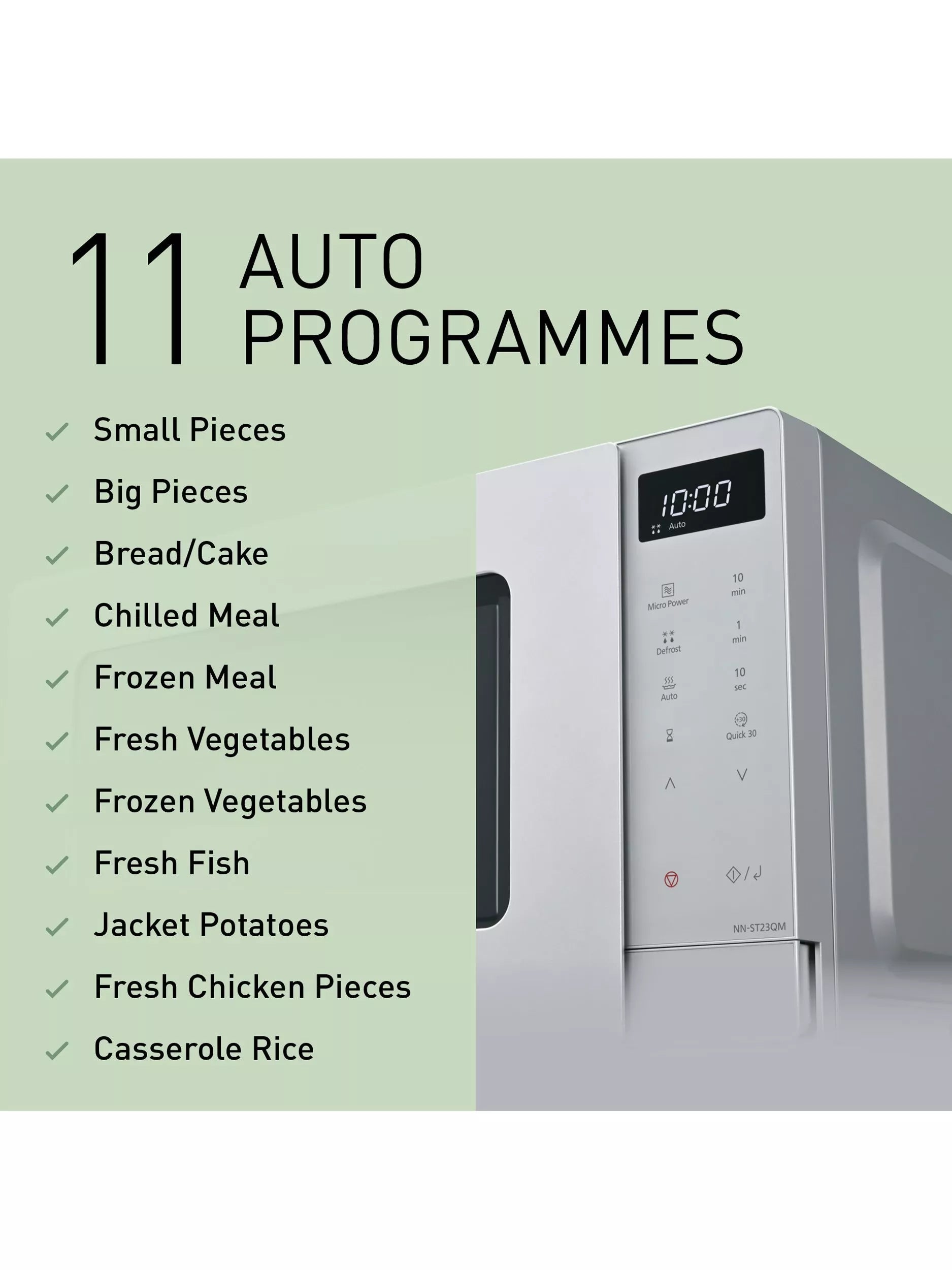 Panasonic microwave 20L silver (British brand)
