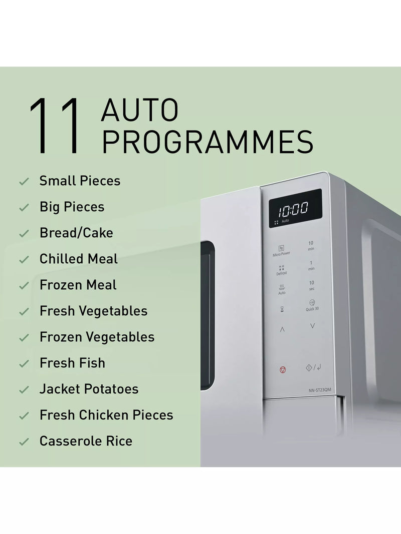 Panasonic microwave 20L silver (British brand)
