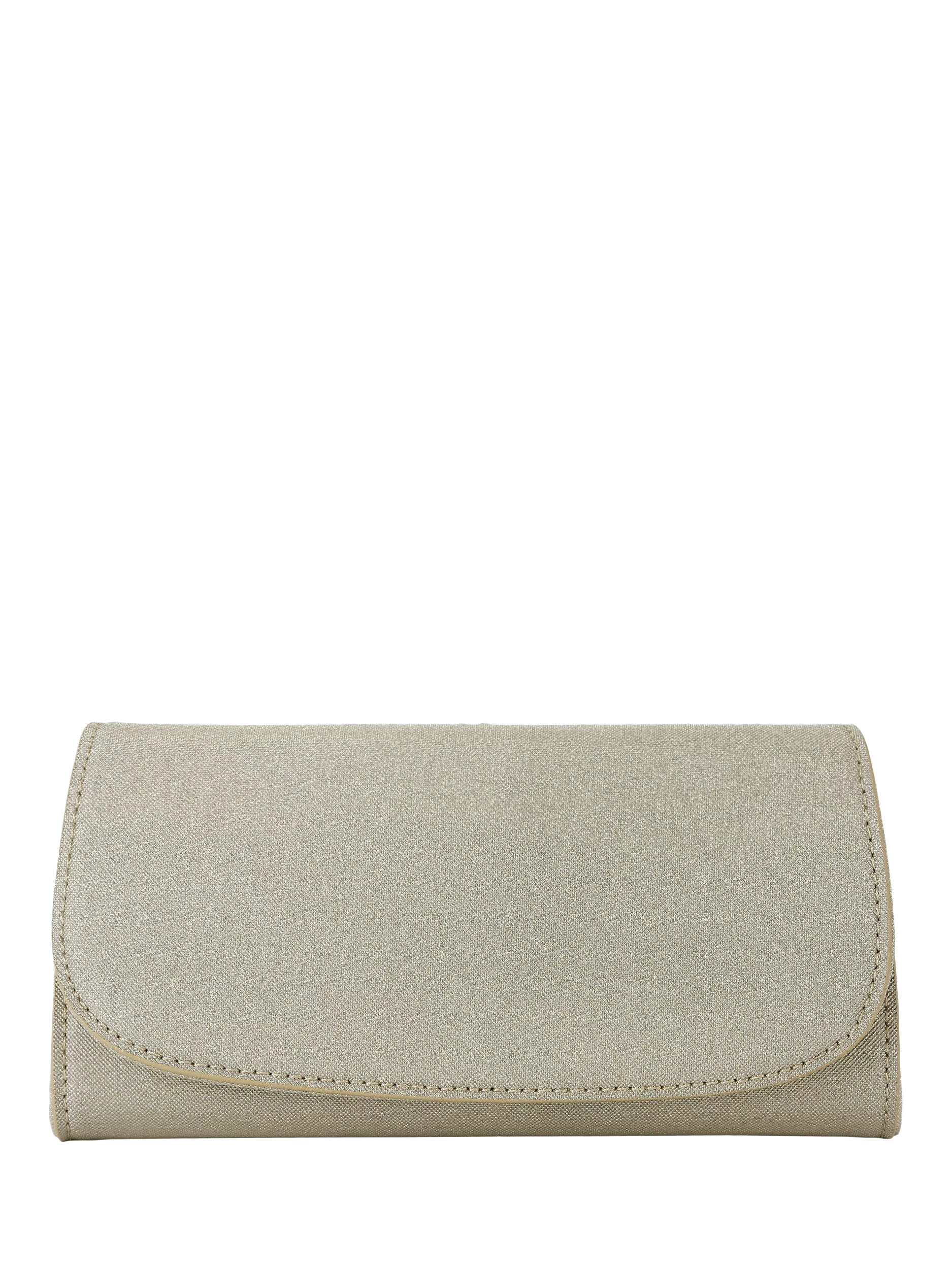 KG Kurt Geiger glittery gold clutch bag (British brand)