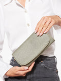 KG Kurt Geiger glittery gold clutch bag (British brand)