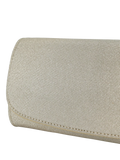 KG Kurt Geiger glittery gold clutch bag (British brand)
