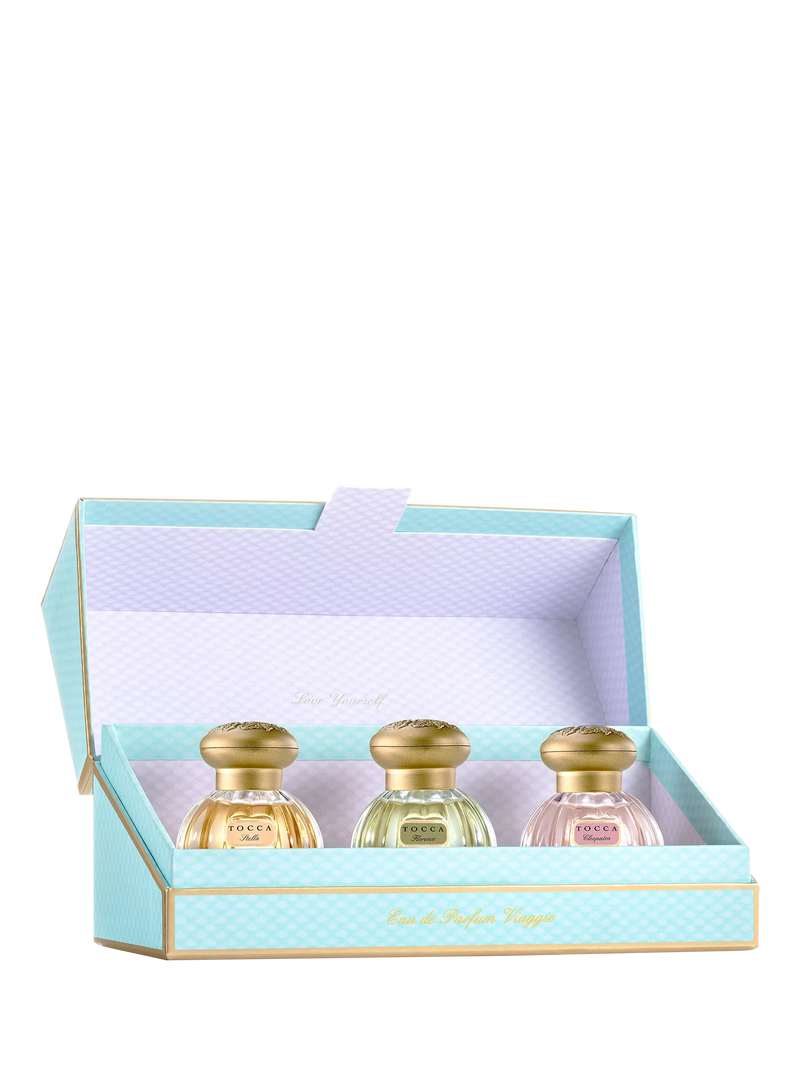 TOCCA Viaggio fragrance gift set 3x15ml, UK version