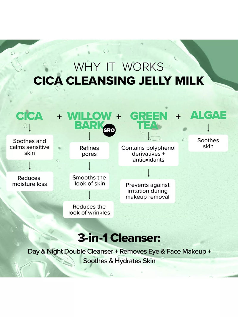 Nudestix Cica Cleansing Jelly Milk 60ml, UK version