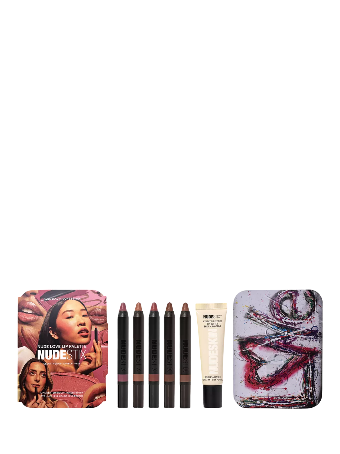 Nudestix Nude Love lip palette Multi - British product