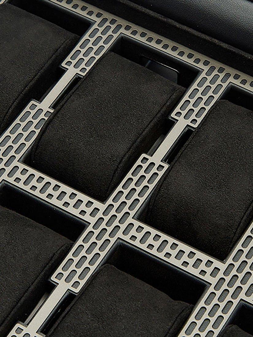 WOLF Axis vegan leather watch box 10 piece - British product