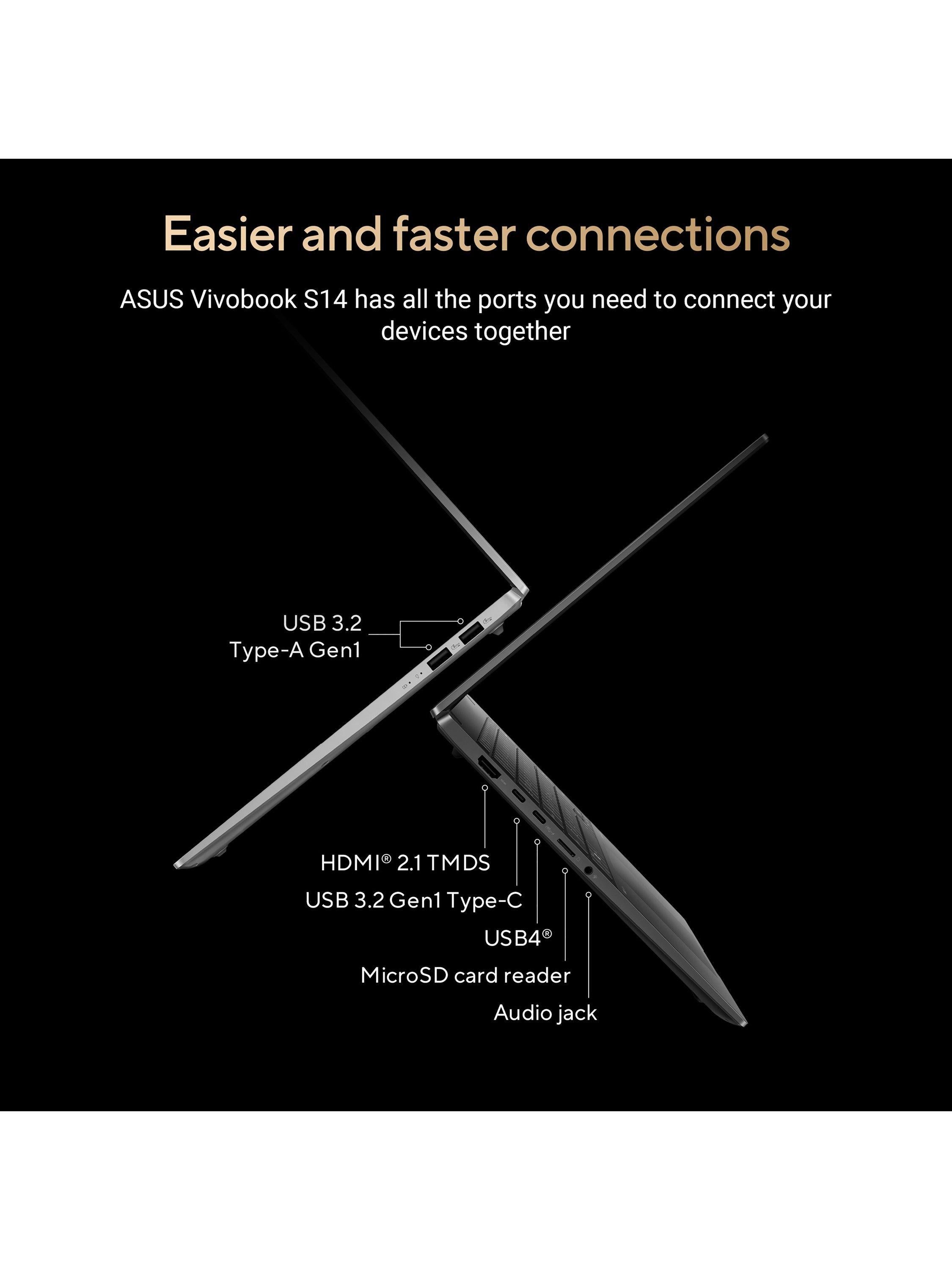 ASUS Vivobook S14 laptop 14 inch OLED display, UK version