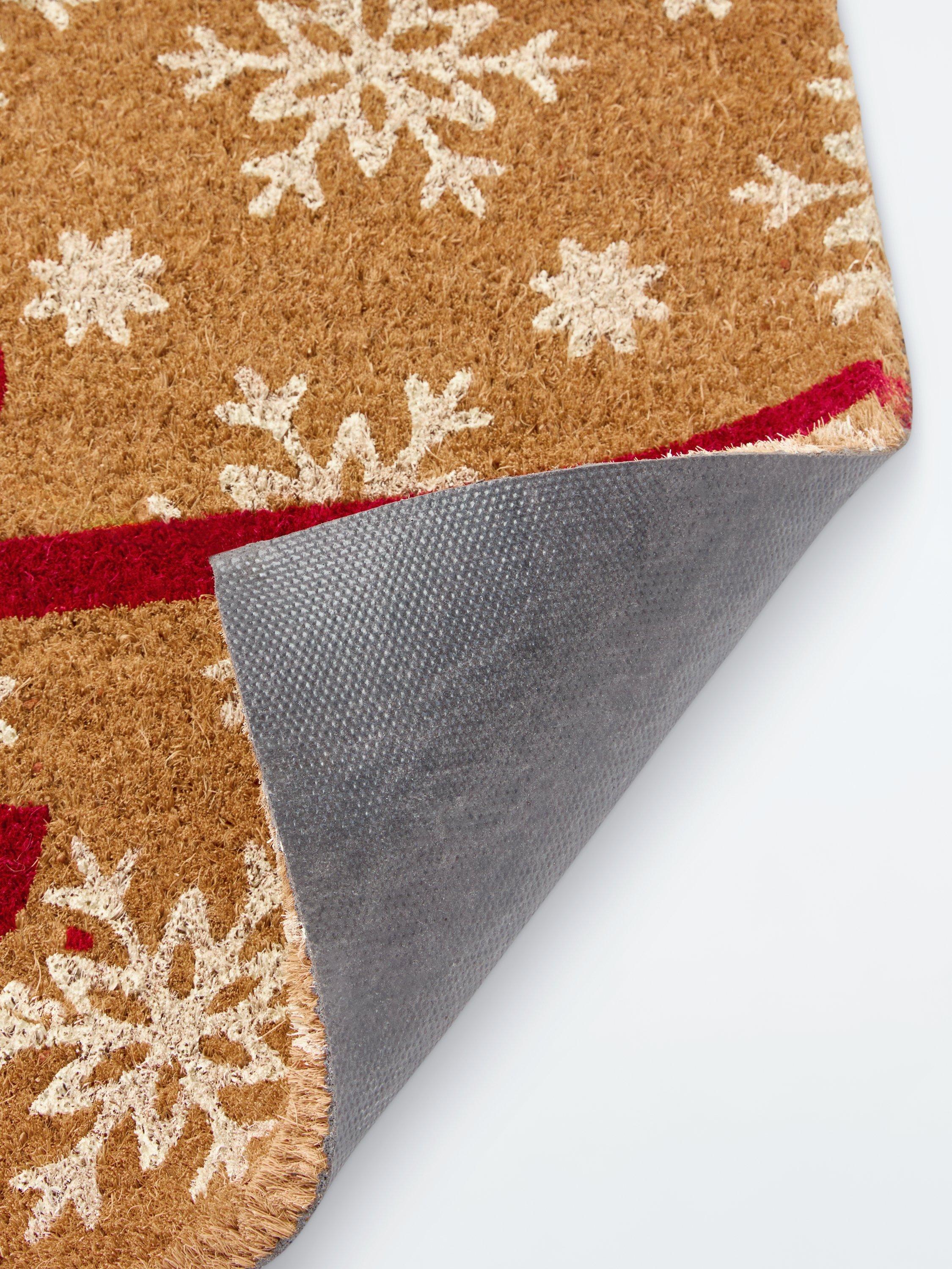 John Lewis Christmas bow door mat red multi L40x70cm, imported from the UK