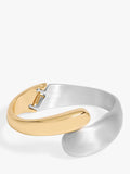 Two-Tone Gold and Silver Bangle