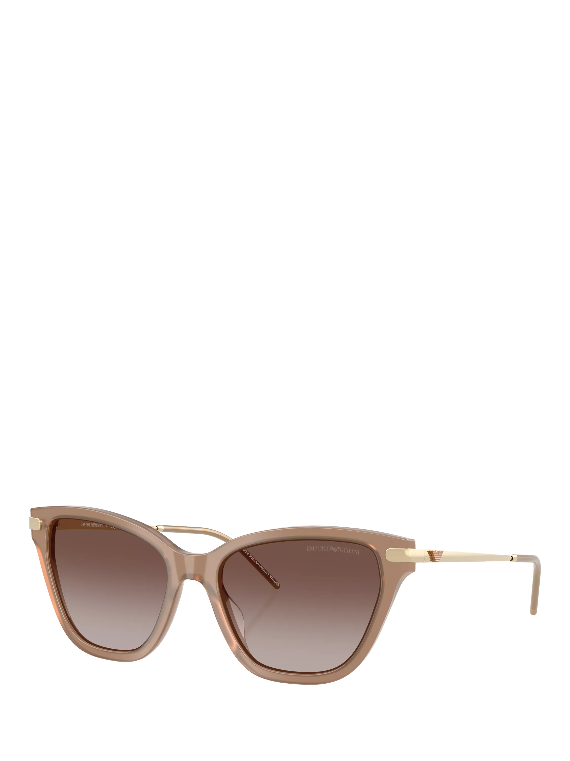 Emporio Armani cat's eye sunglasses brown frame (British brand)