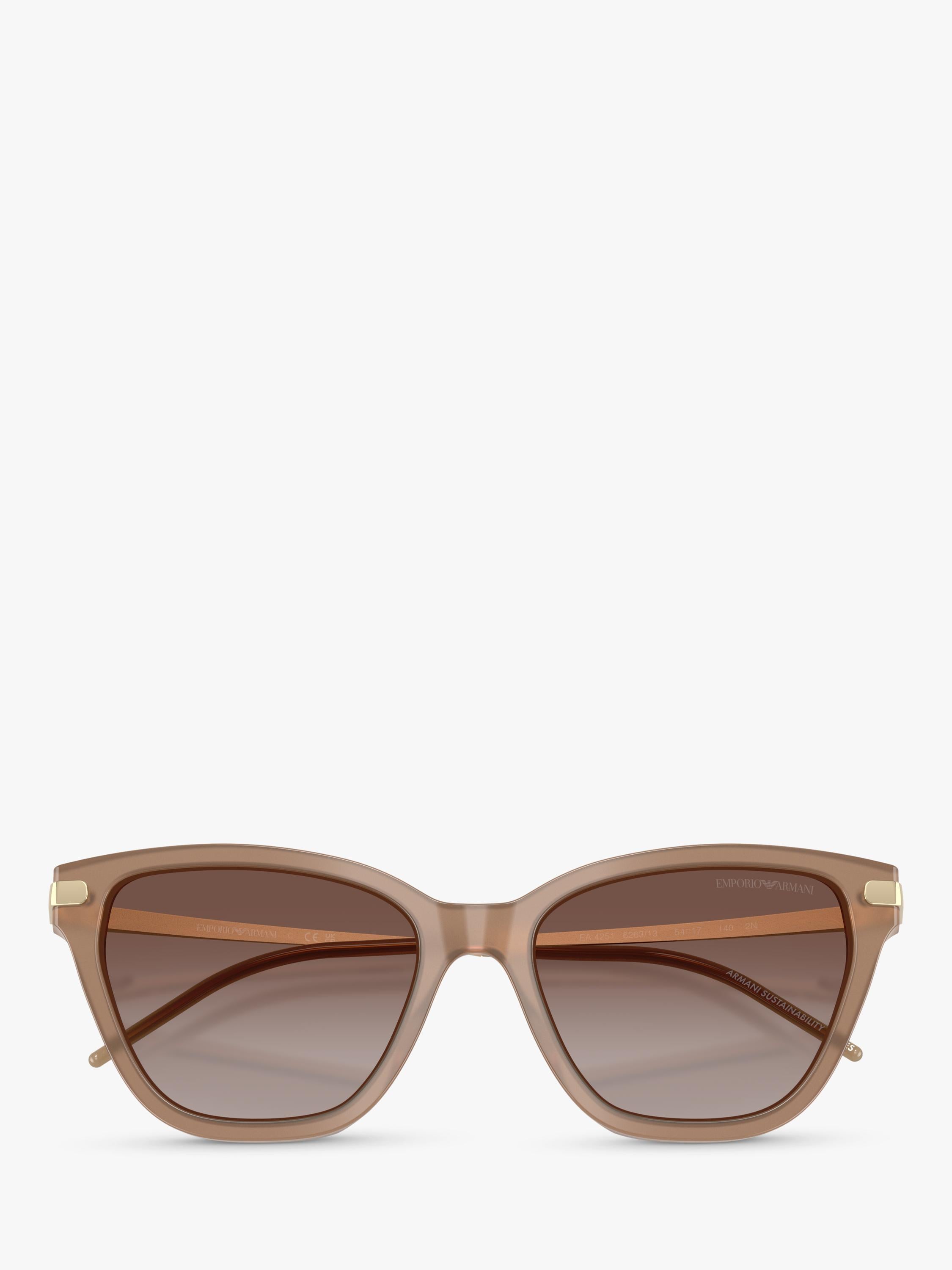 Emporio Armani cat's eye sunglasses brown frame (British brand)