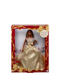Barbie Holiday 2025 doll with silver gold gown, UK version