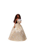Barbie Holiday 2025 doll with silver gold gown, UK version