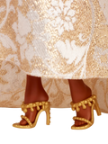 Barbie Holiday 2025 doll with silver gold gown, UK version