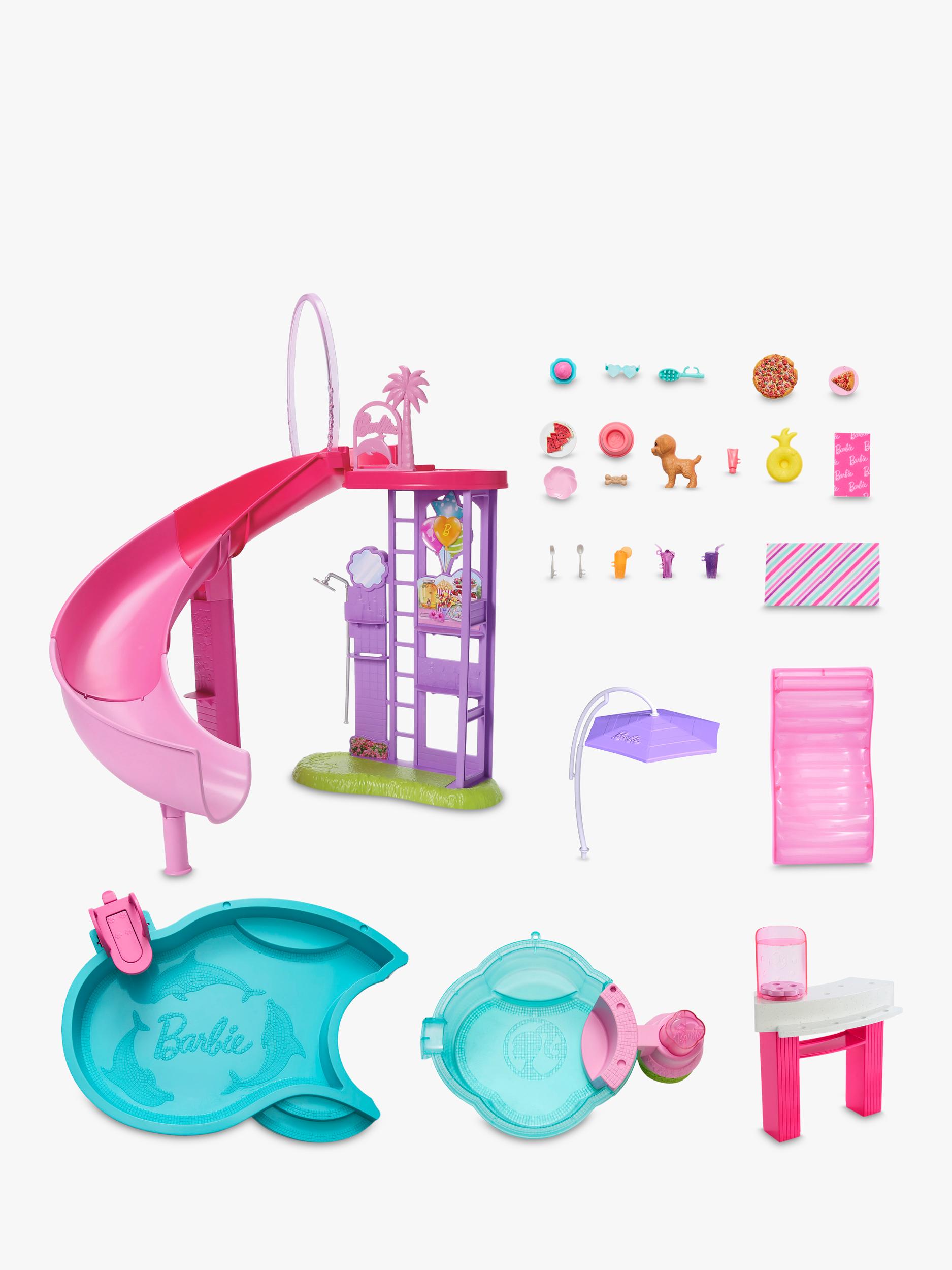 Barbie Dream Pool playset with slide and accessories - British product