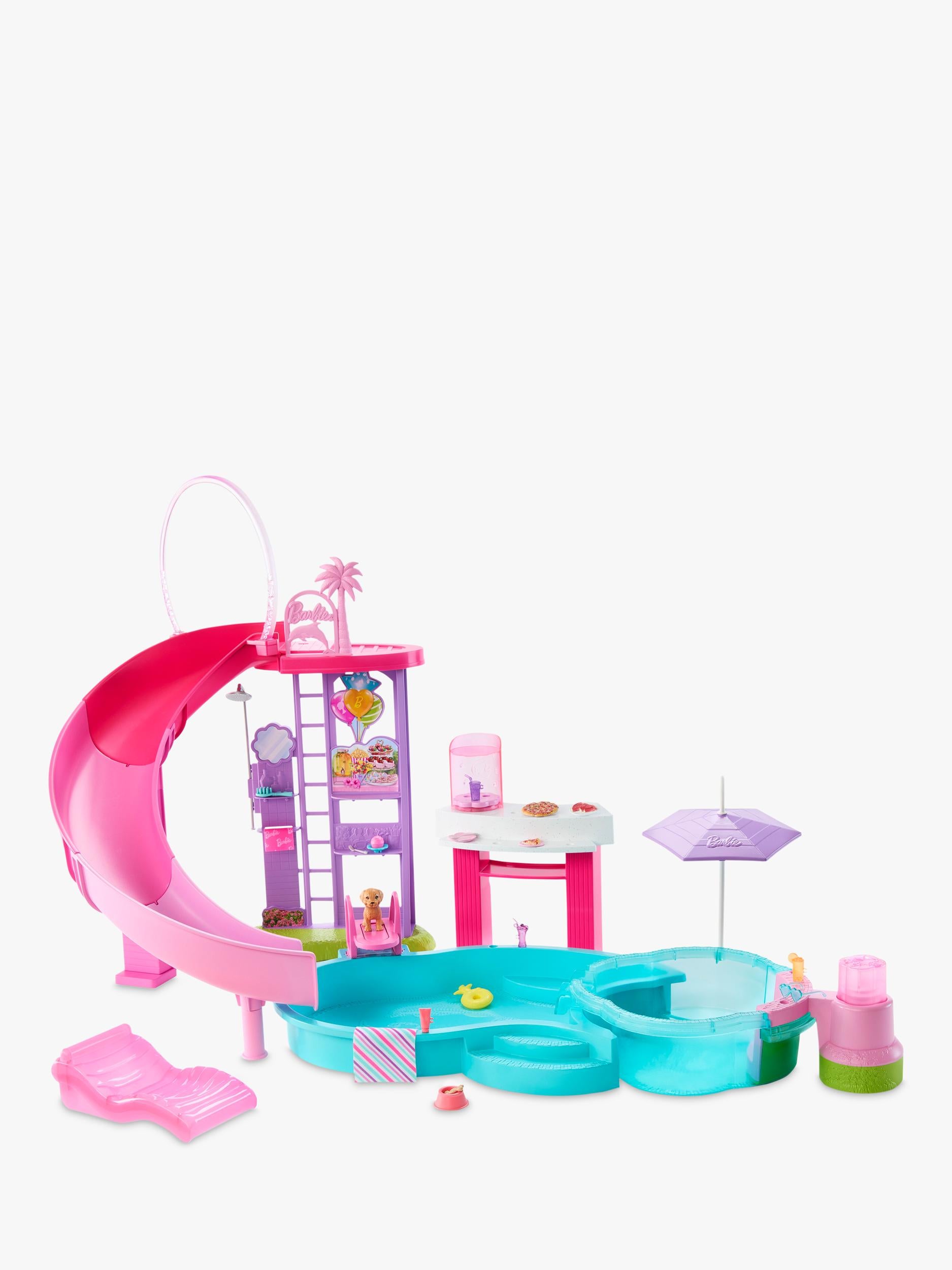 Barbie Dream Pool playset with slide and accessories - British product