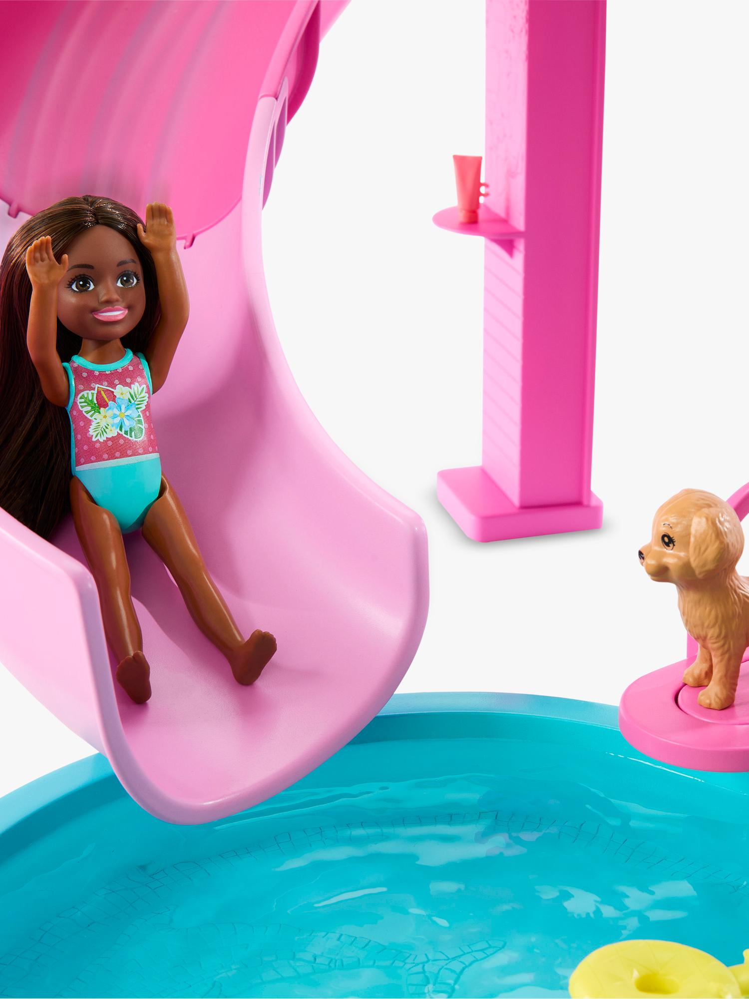 Barbie Dream Pool playset with slide and accessories - British product