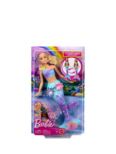 John Lewis Barbie Flower Magic Mermaid Doll- Buy online at McGrocer