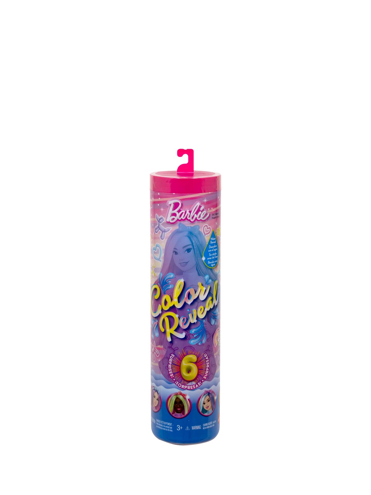 Barbie Colour Reveal Doll with warm water transformation - British product