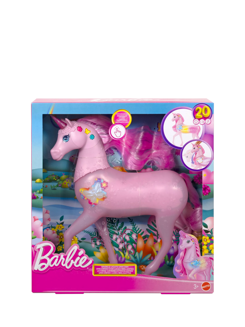 Barbie Sparkle Lights Unicorn toy - British product