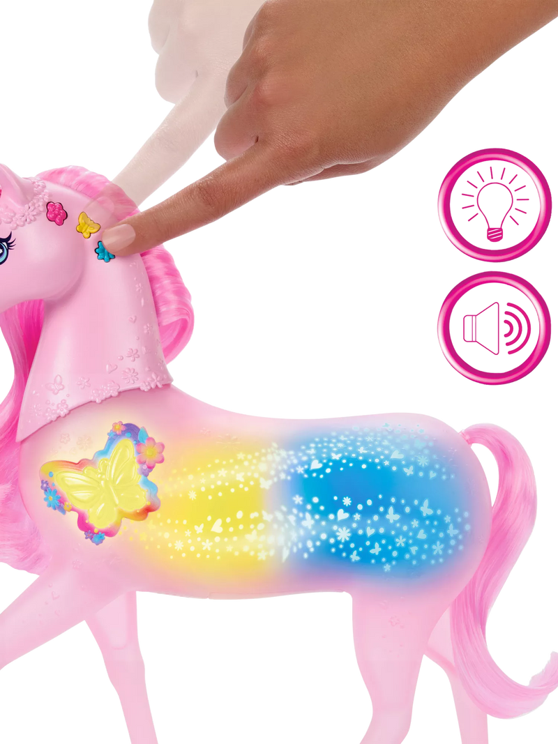 Barbie Sparkle Lights Unicorn toy - British product