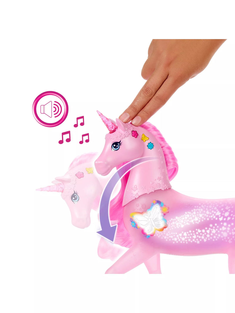 Barbie Sparkle Lights Unicorn toy - British product