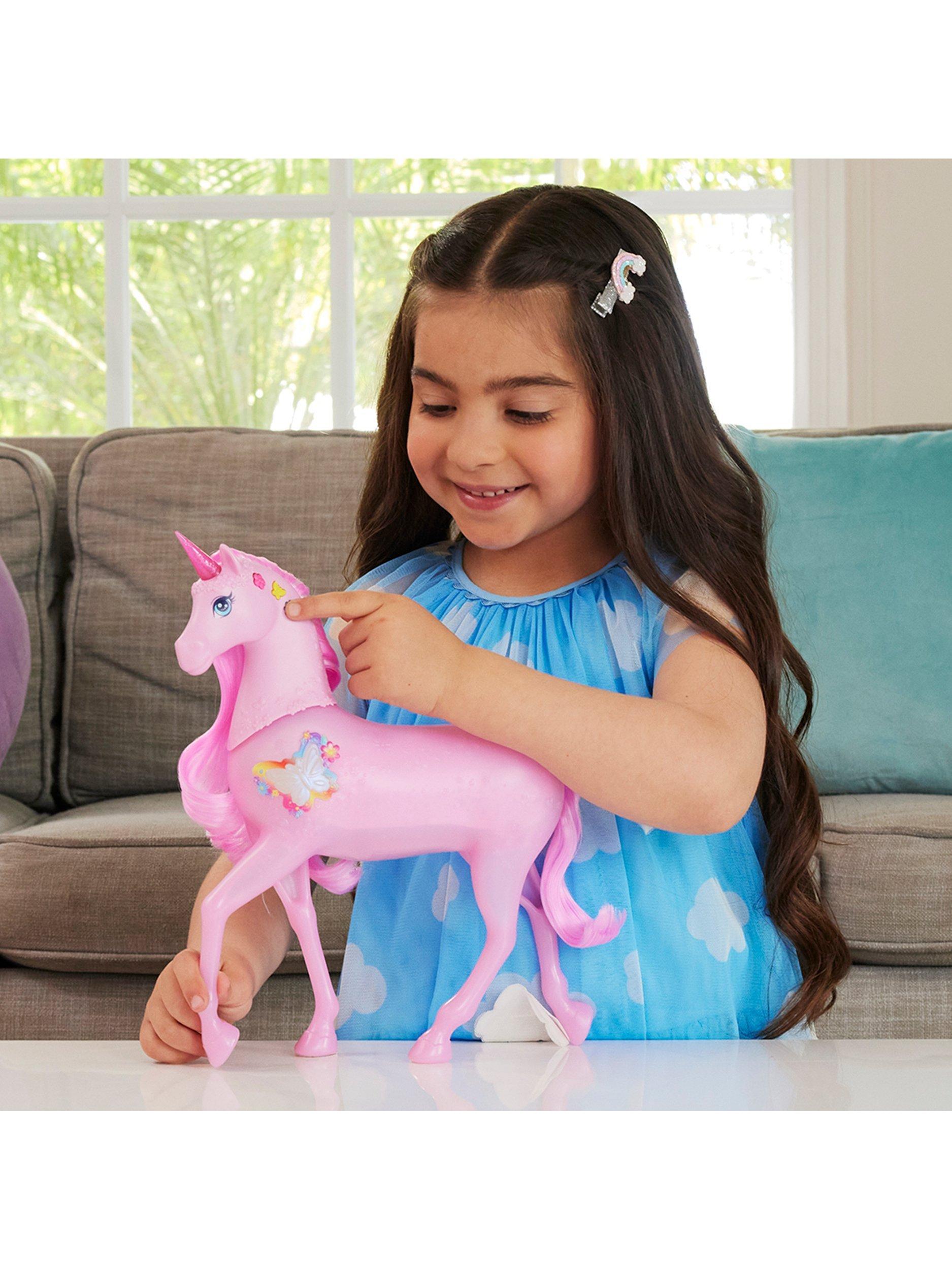 Barbie Sparkle Lights Unicorn toy - British product