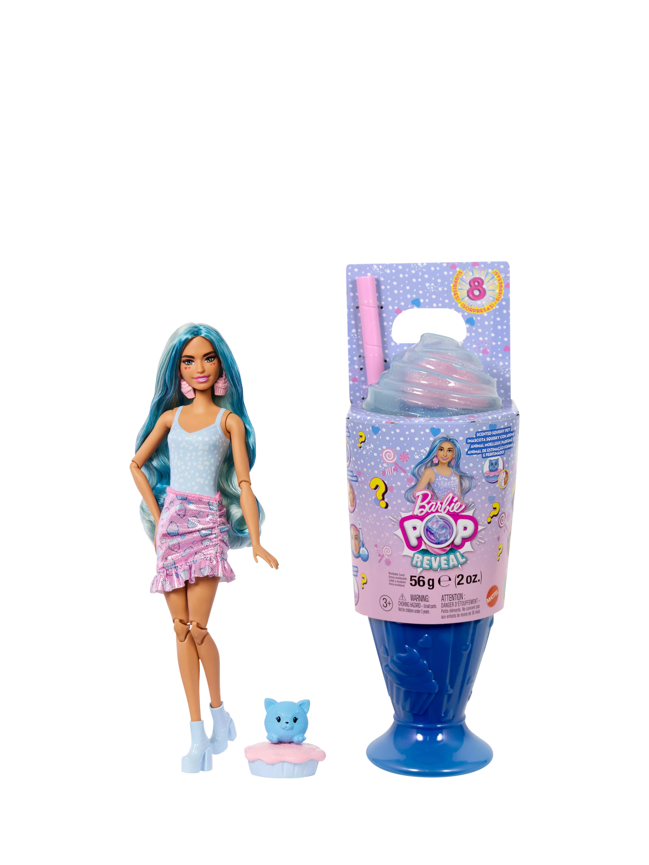 Barbie Pop Reveal Treat Series doll blue - British product