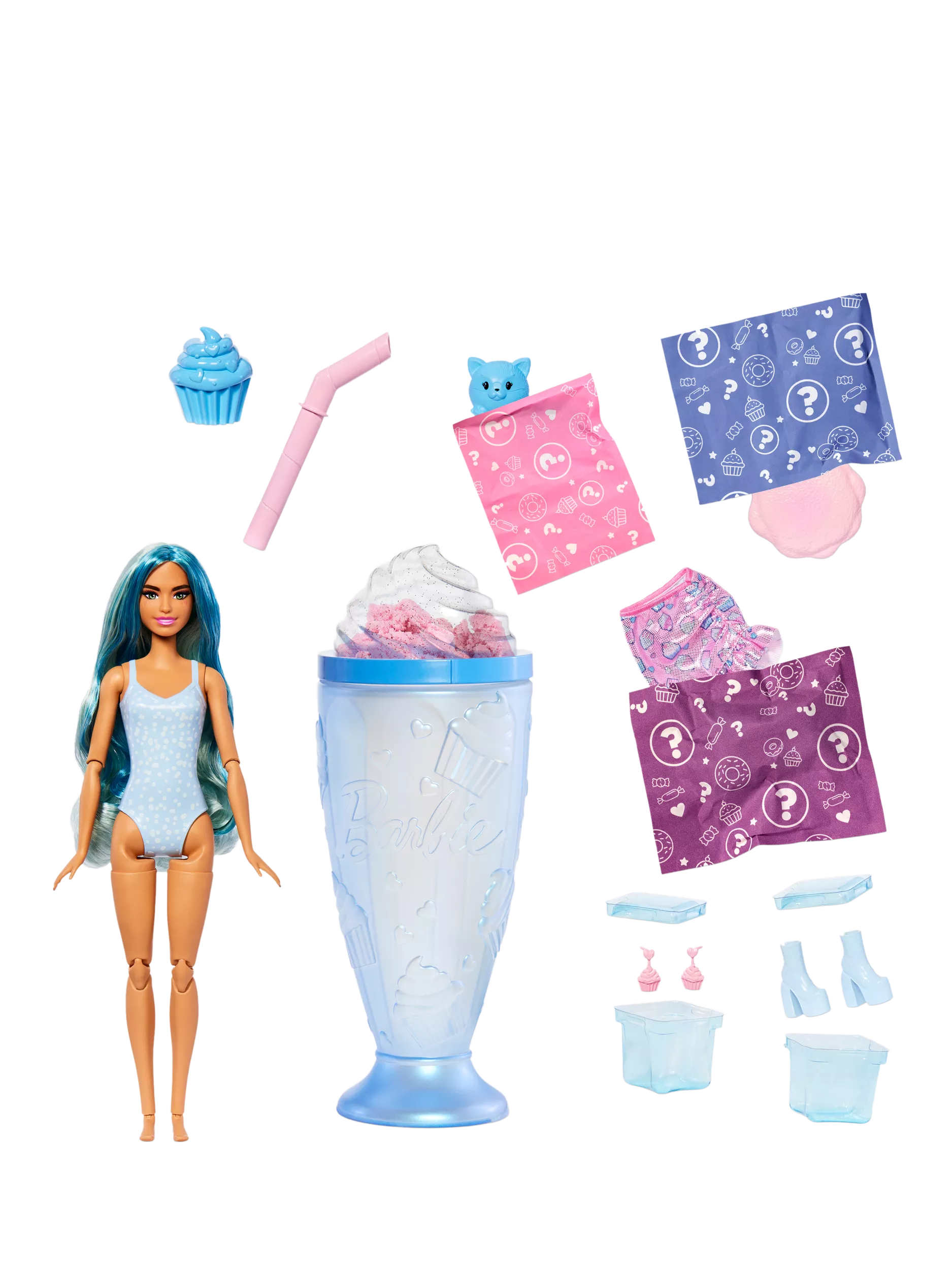 Barbie Pop Reveal Treat Series doll blue - British product