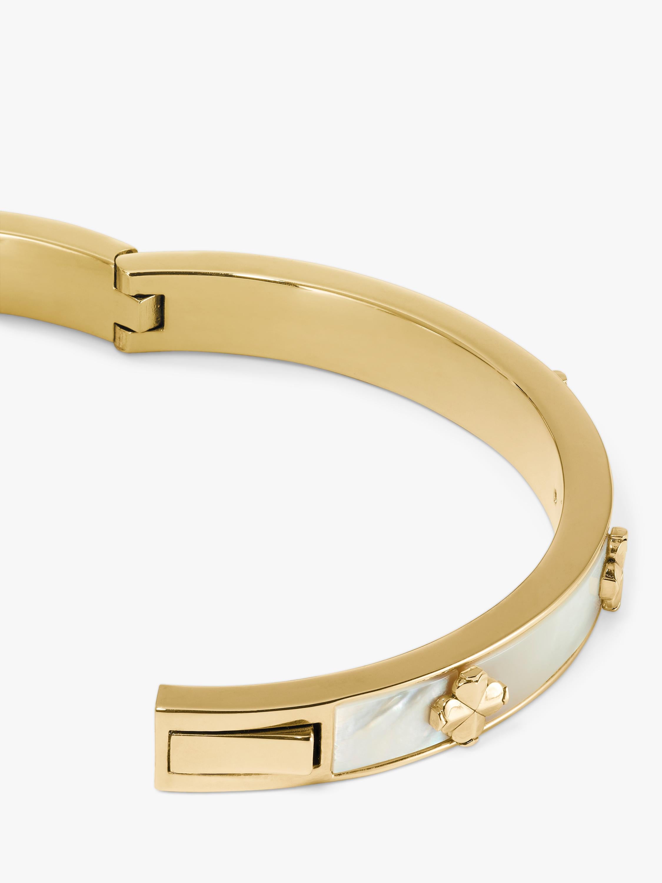 kate spade hinged flower bangle mother of pearl - British product