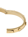 kate spade new york hinged flower bangle gold plated, imported from the UK