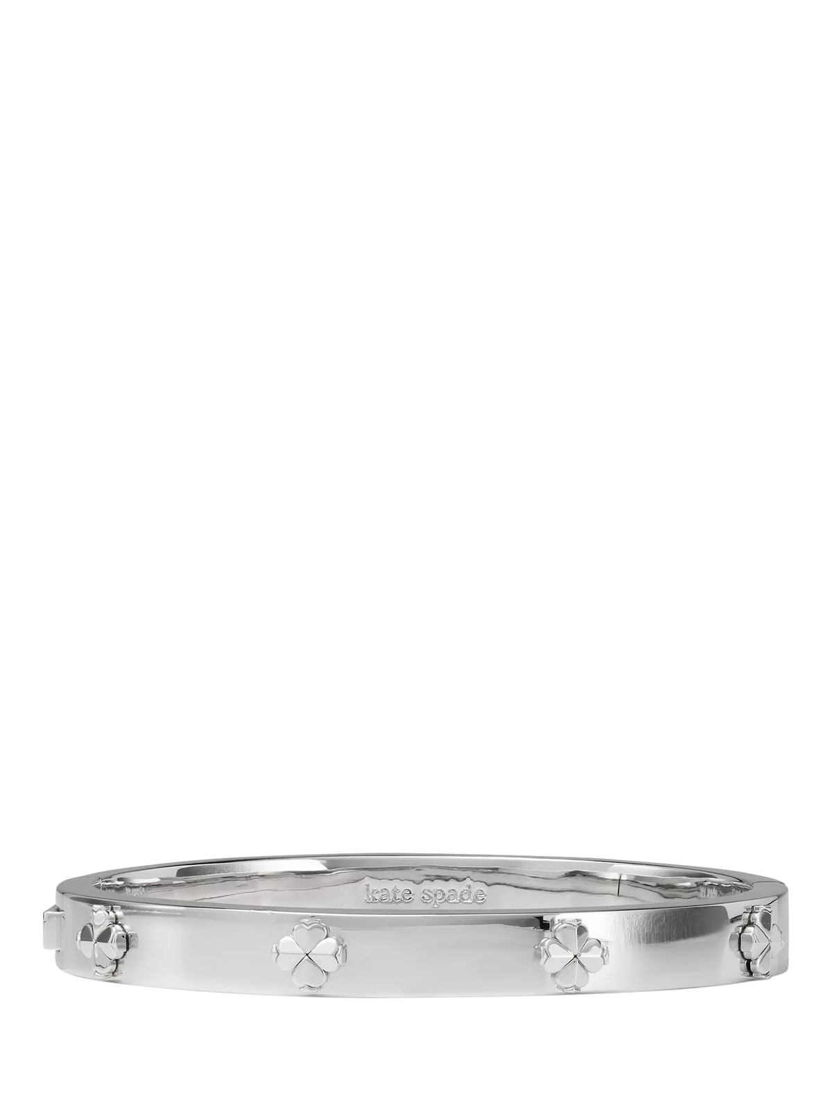 kate spade hinged flower bangle silver plated (British brand)