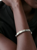 kate spade hinged flower bangle silver plated (British brand)