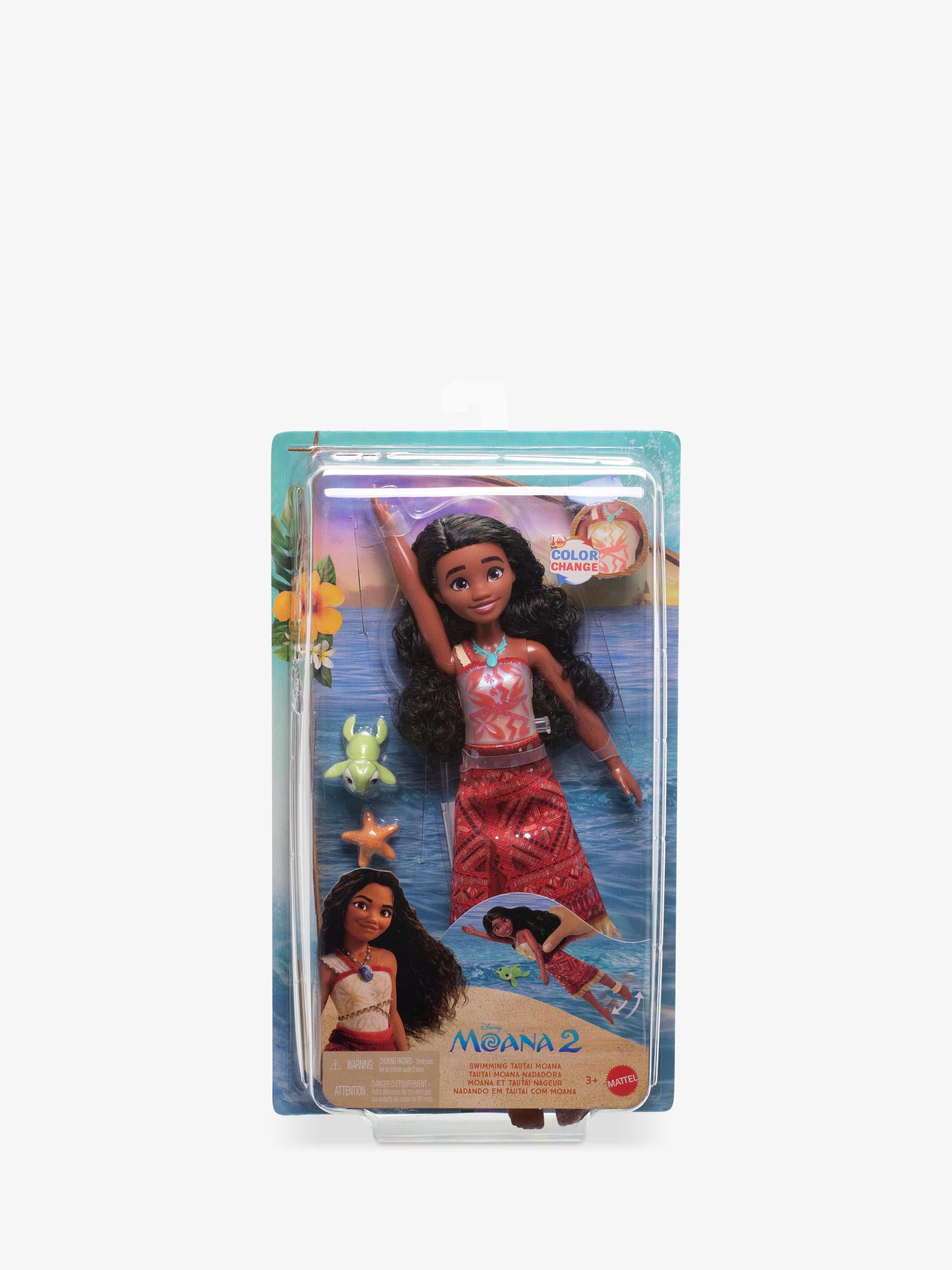 Disney Moana 2 colour change swimming doll - British product
