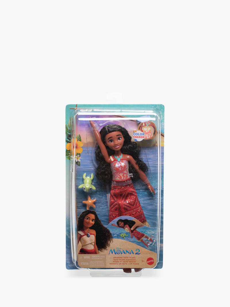 Disney Moana 2 colour change swimming doll - British product