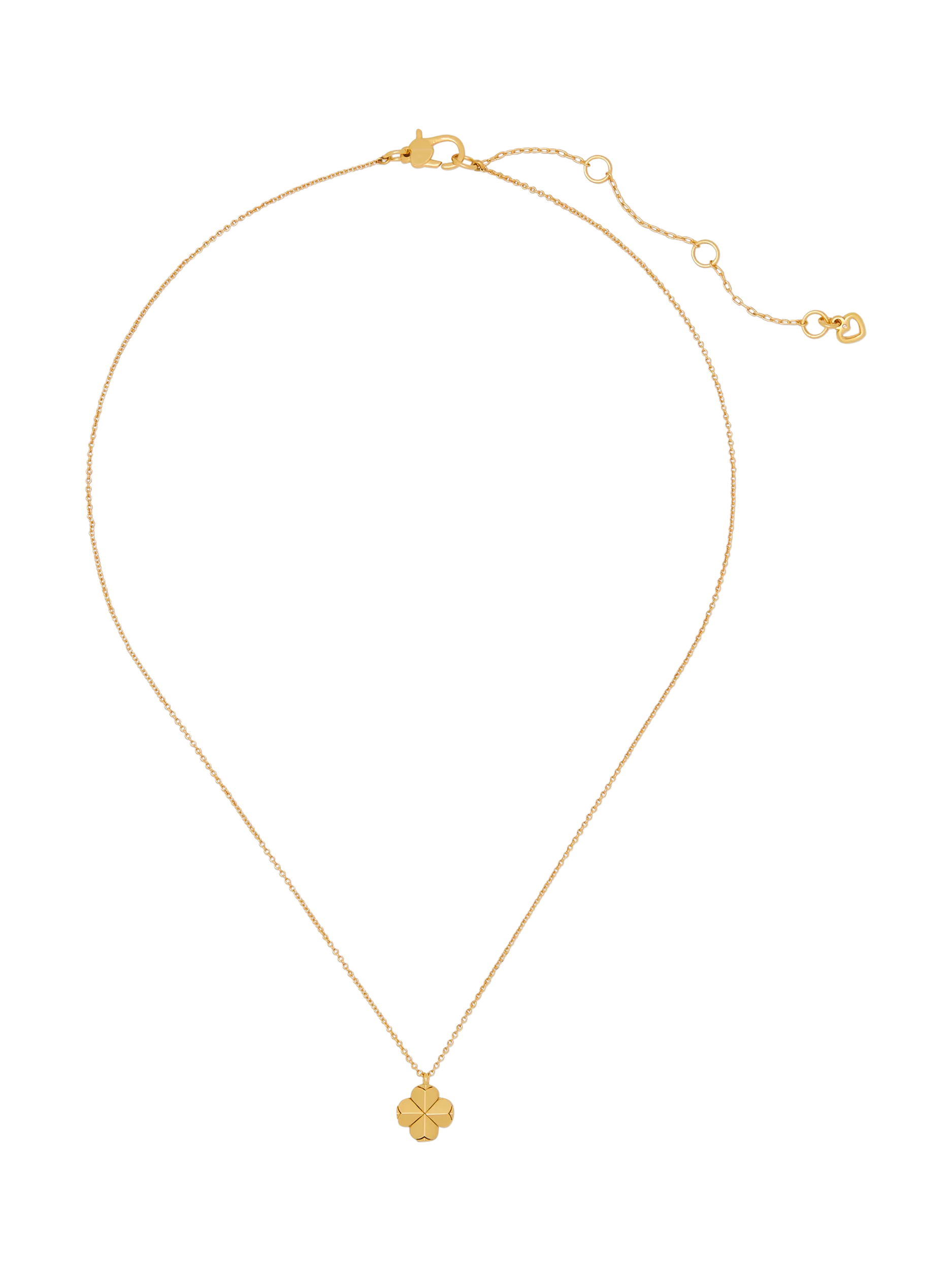 kate spade new york clover necklace gold, UK version