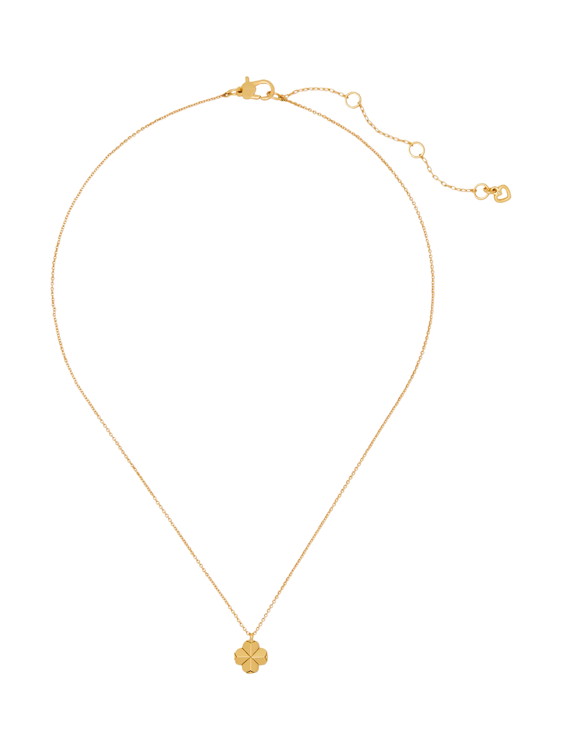 kate spade new york clover necklace gold, UK version