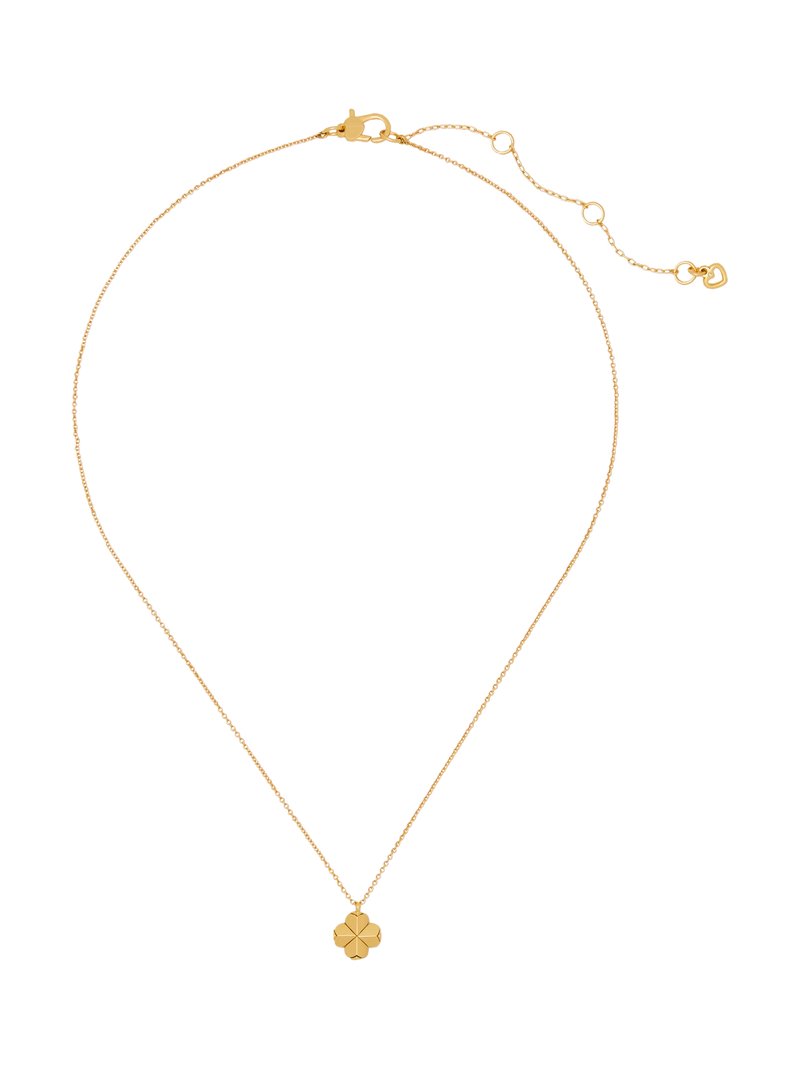 kate spade new york clover necklace gold, UK version