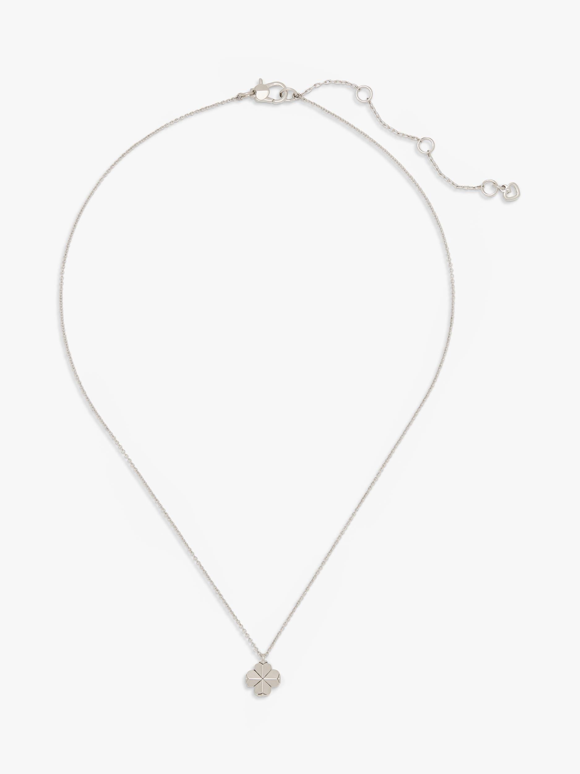 Kate Spade New York Flower Pendant Silver Tone, imported from the UK
