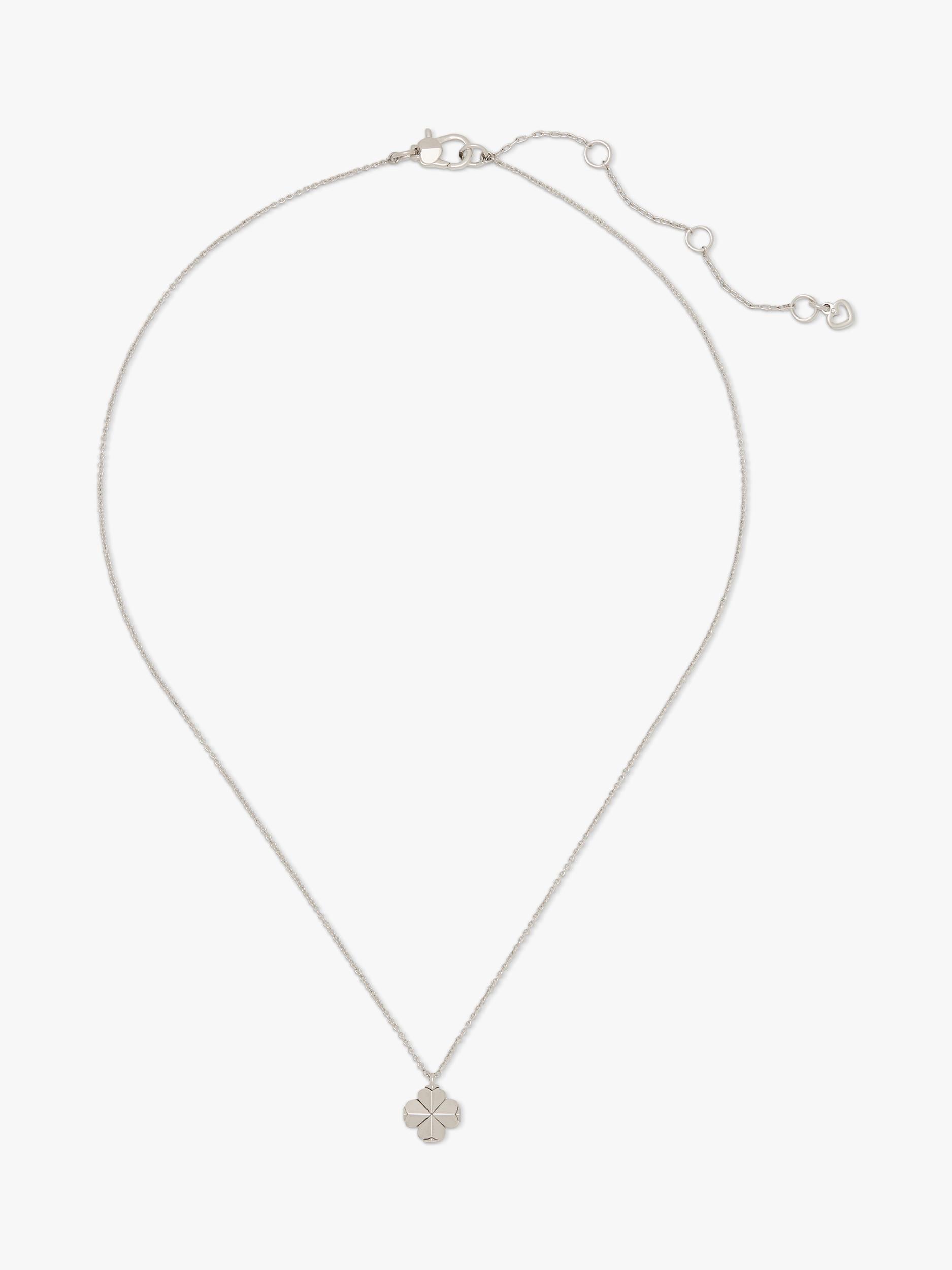 Kate Spade New York Flower Pendant Silver Tone, imported from the UK