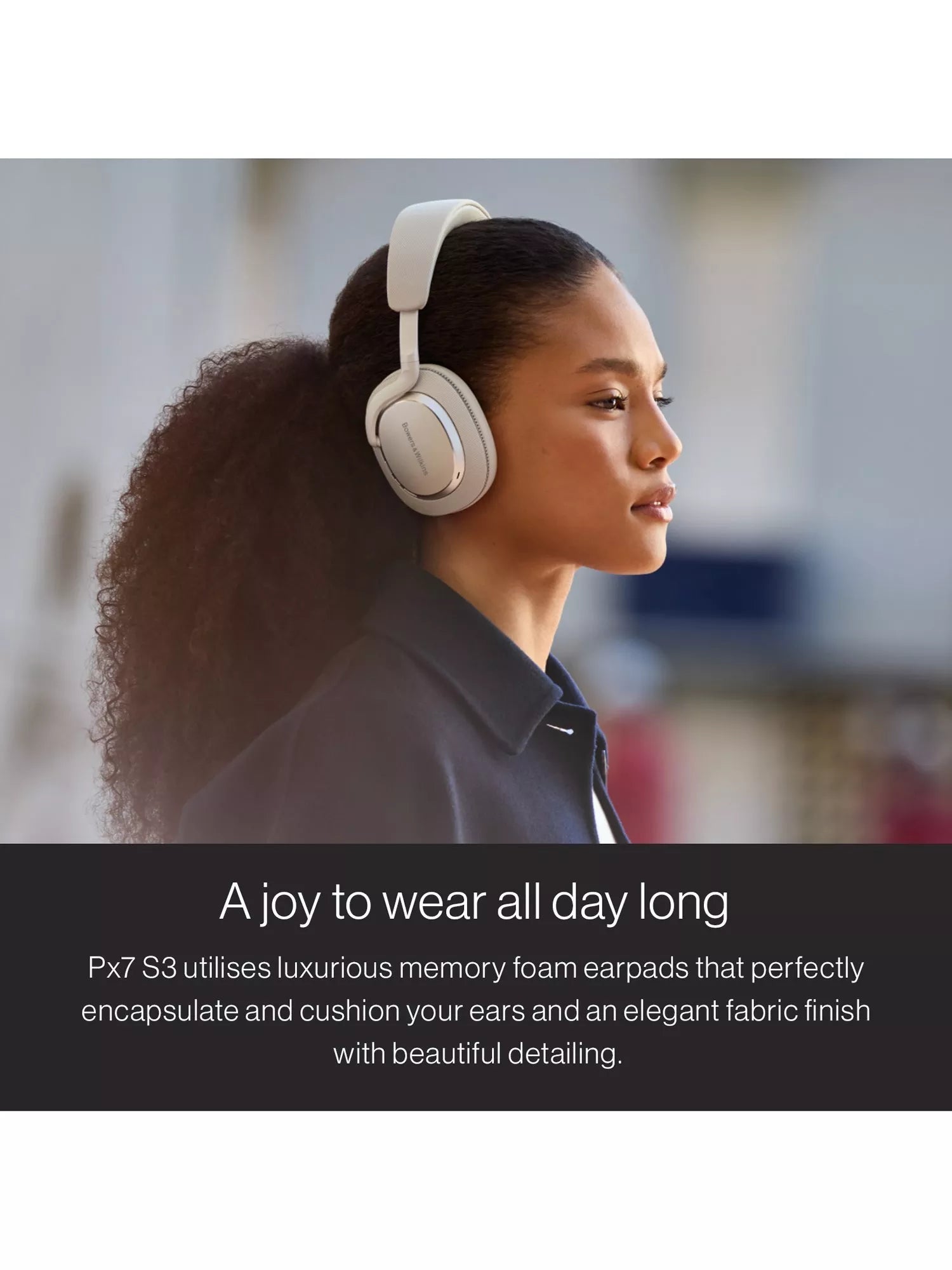 B&W PX7 S3 wireless over-ear headphones noise cancellation, imported from the UK