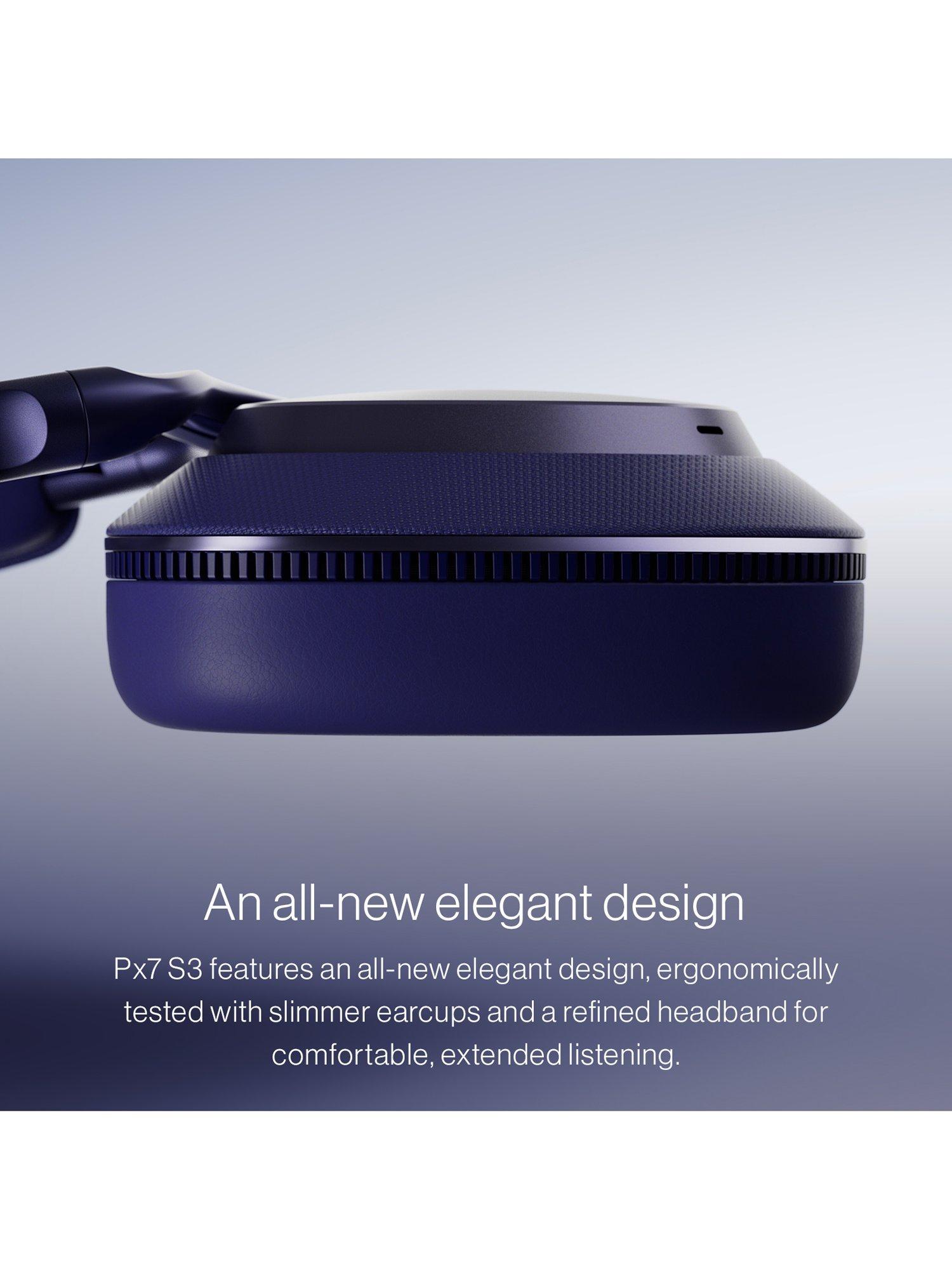 B&W PX7 S3 wireless over-ear headphones noise cancellation, imported from the UK