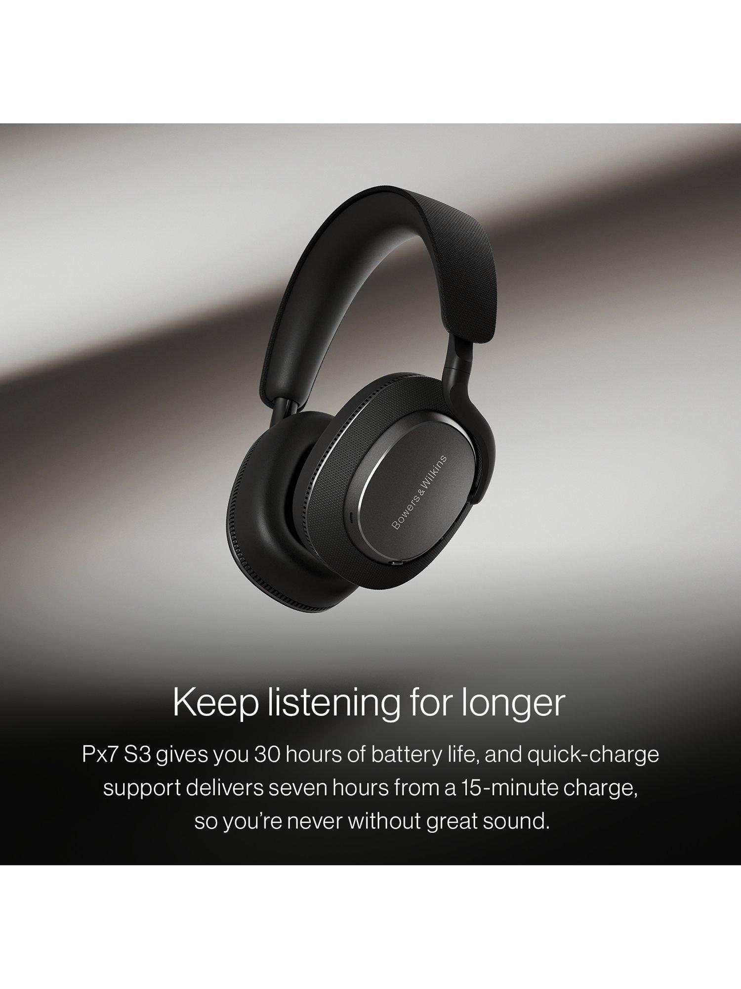 B&W PX7 S3 wireless over-ear headphones noise cancellation, imported from the UK