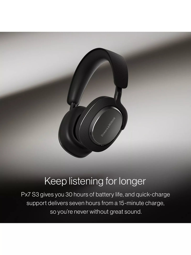 B&W PX7 S3 wireless over-ear headphones noise cancellation, imported from the UK
