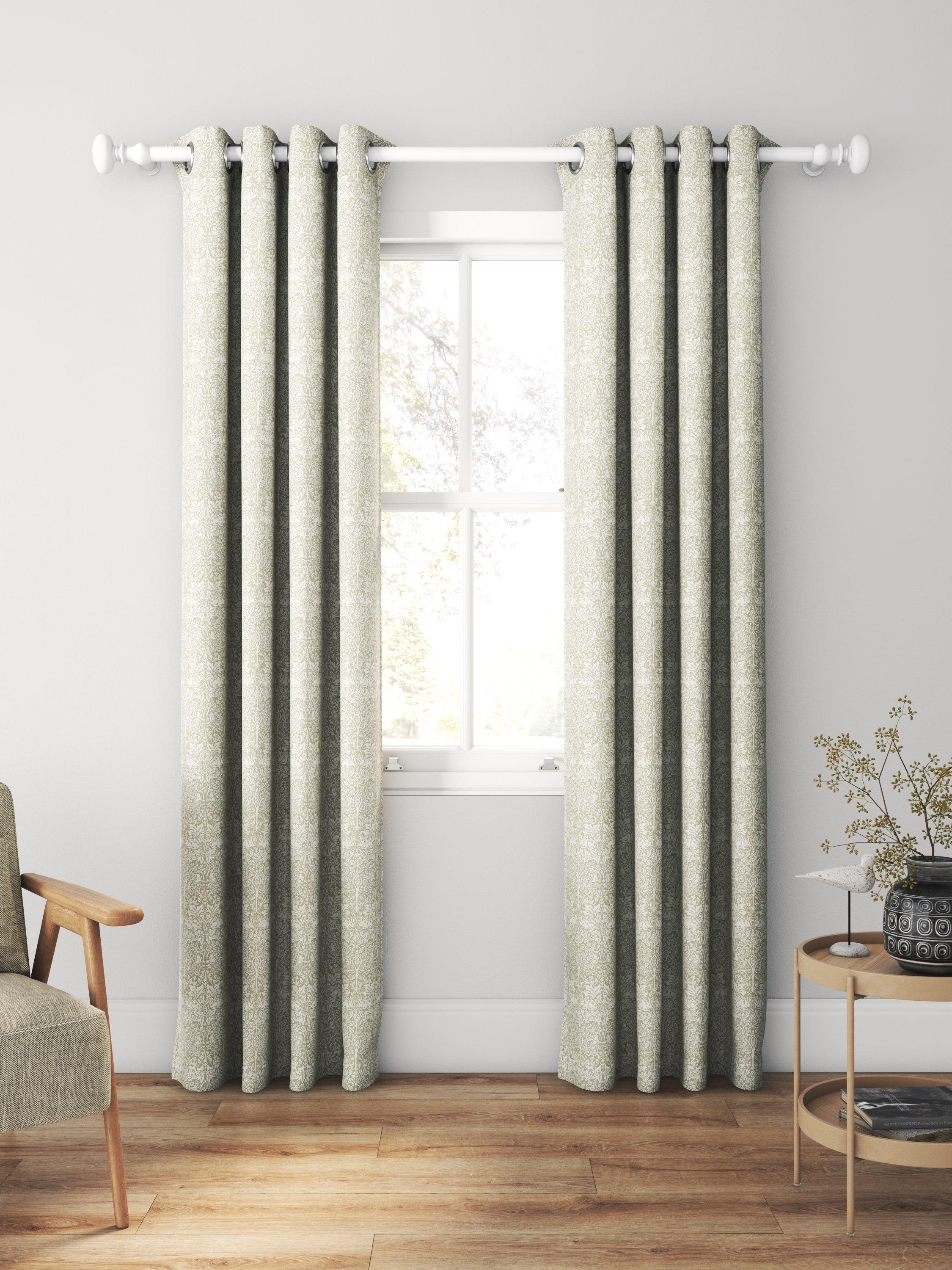 William Morris Brother Rabbit woven sage curtain, made to measure - British product
