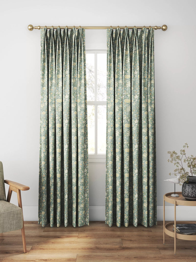 William Morris At Home Double Bough curtains and roman blind Bluebird (British brand)
