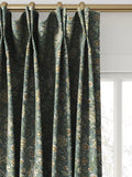 William Morris At Home Double Bough curtains and roman blind Bluebird (British brand)