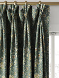 William Morris At Home Double Bough curtains and roman blind Bluebird (British brand)