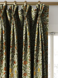 William Morris At Home Fruit curtains in Lichen, UK version