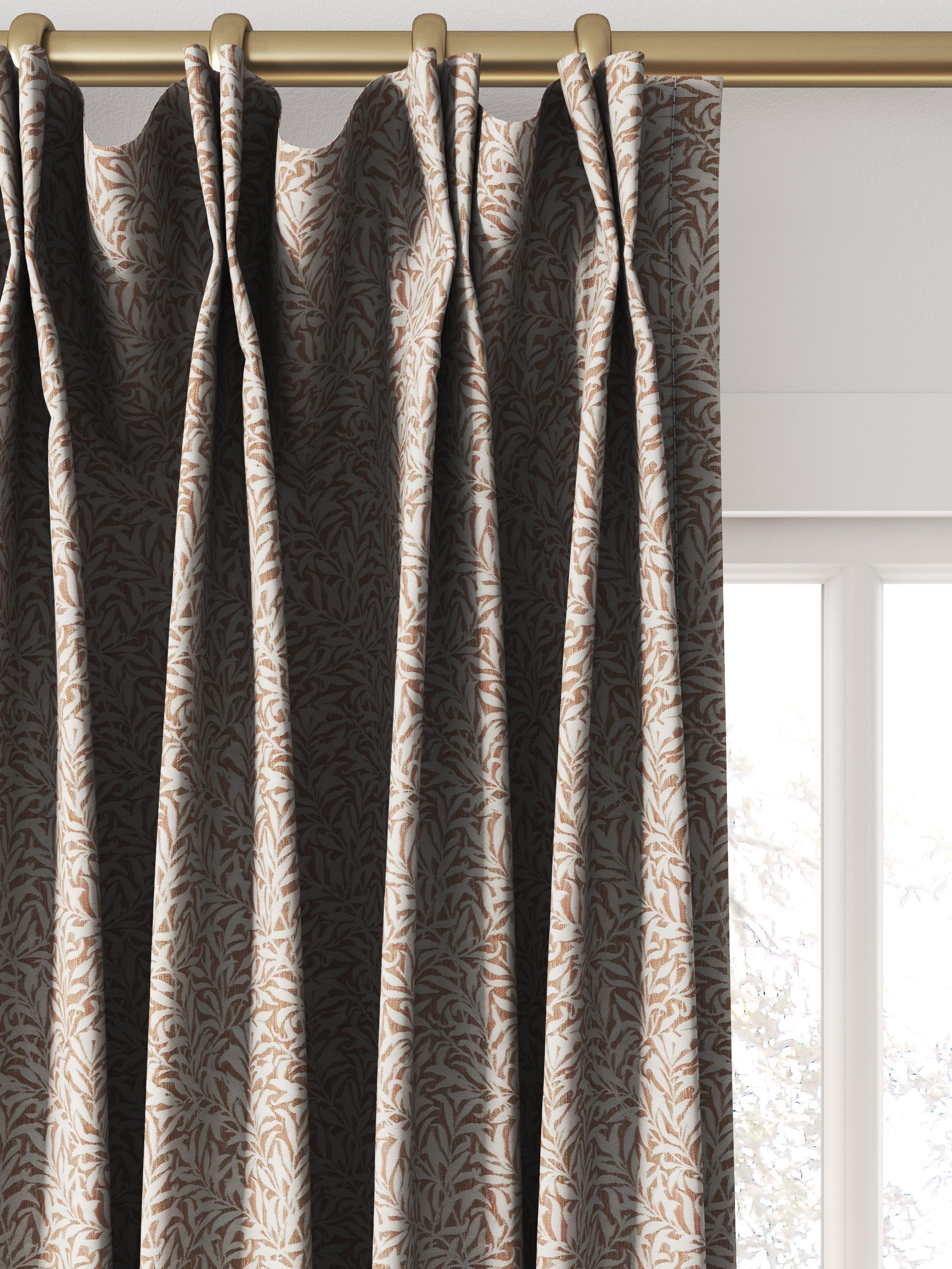 William Morris At Home made to measure Willow Bough brick curtains - British product